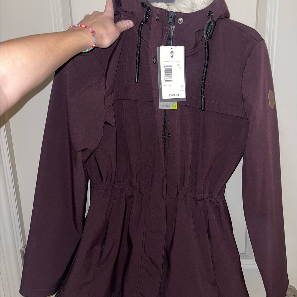 Women's Hooded Jacket in Dark Purple